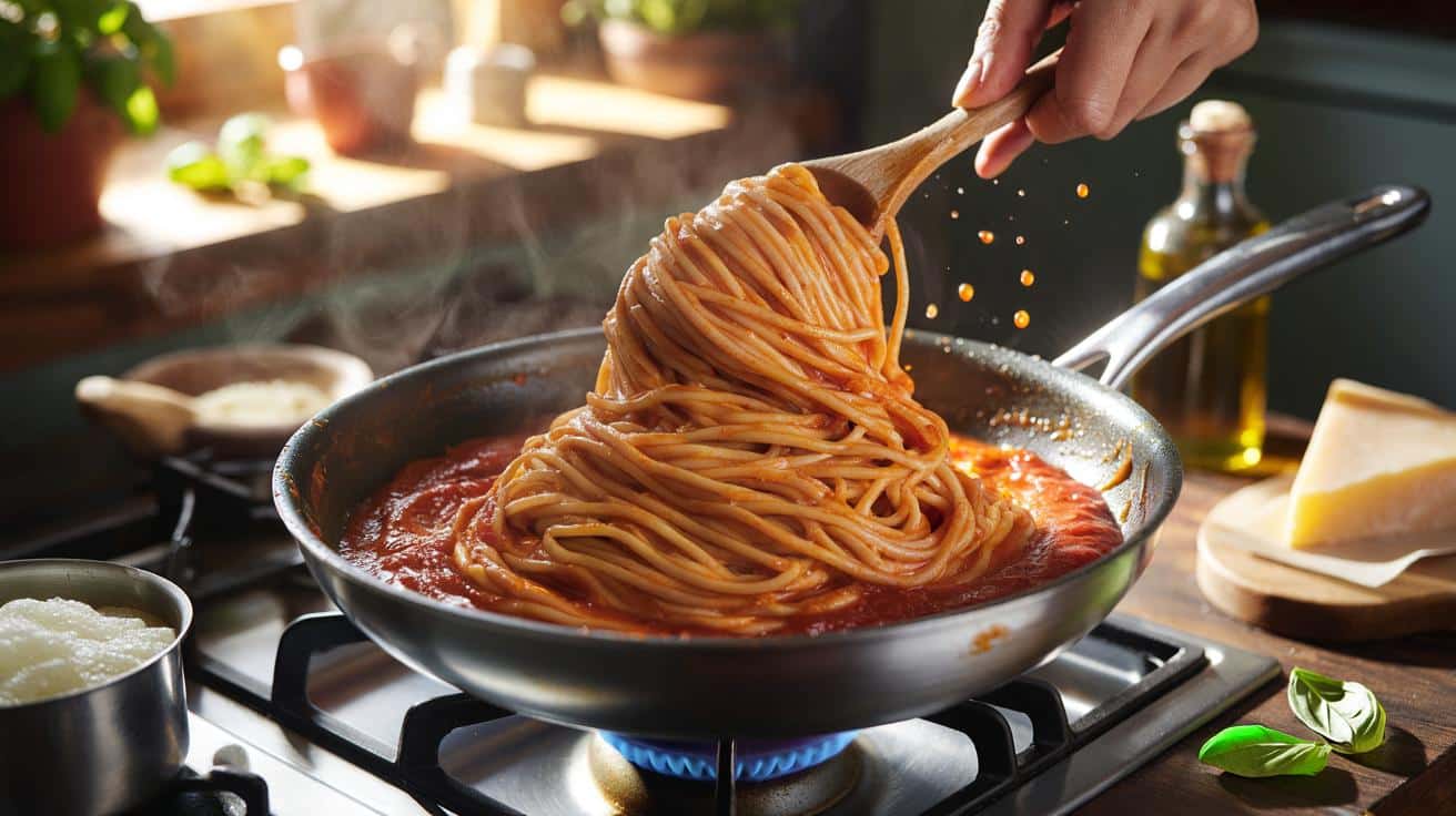 Mało znany sposób na gotowanie makaronu który sprawia że sos przykleja się do niego jak w prawdziwej włoskiej kuchni