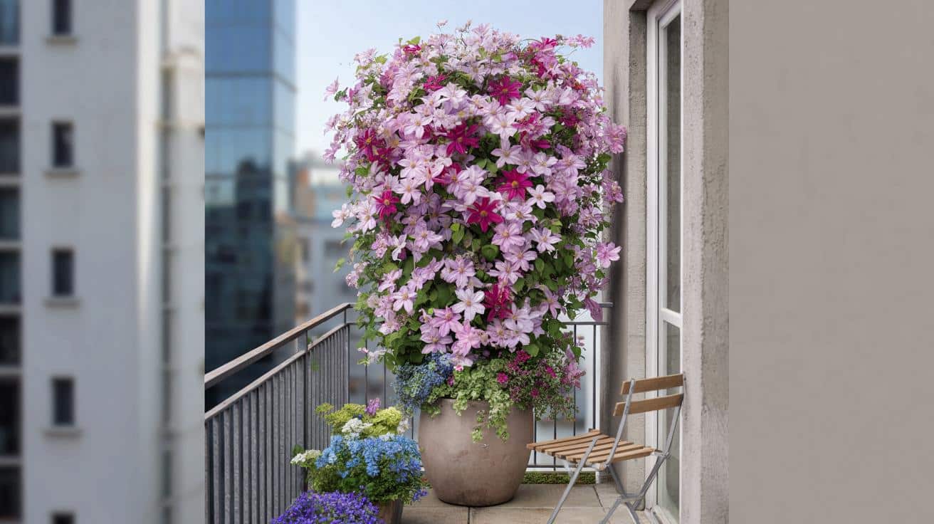 Mały balkon, wielki efekt: ta kompaktowa pnąca roślina robi z niego ścianę kwiatów