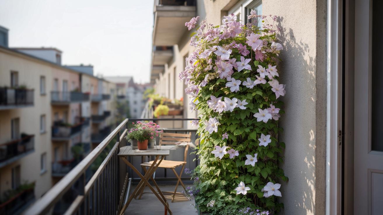 Mały balkon, wielki efekt: ta kompaktowa pnąca roślina tworzy ścianę kwiatów