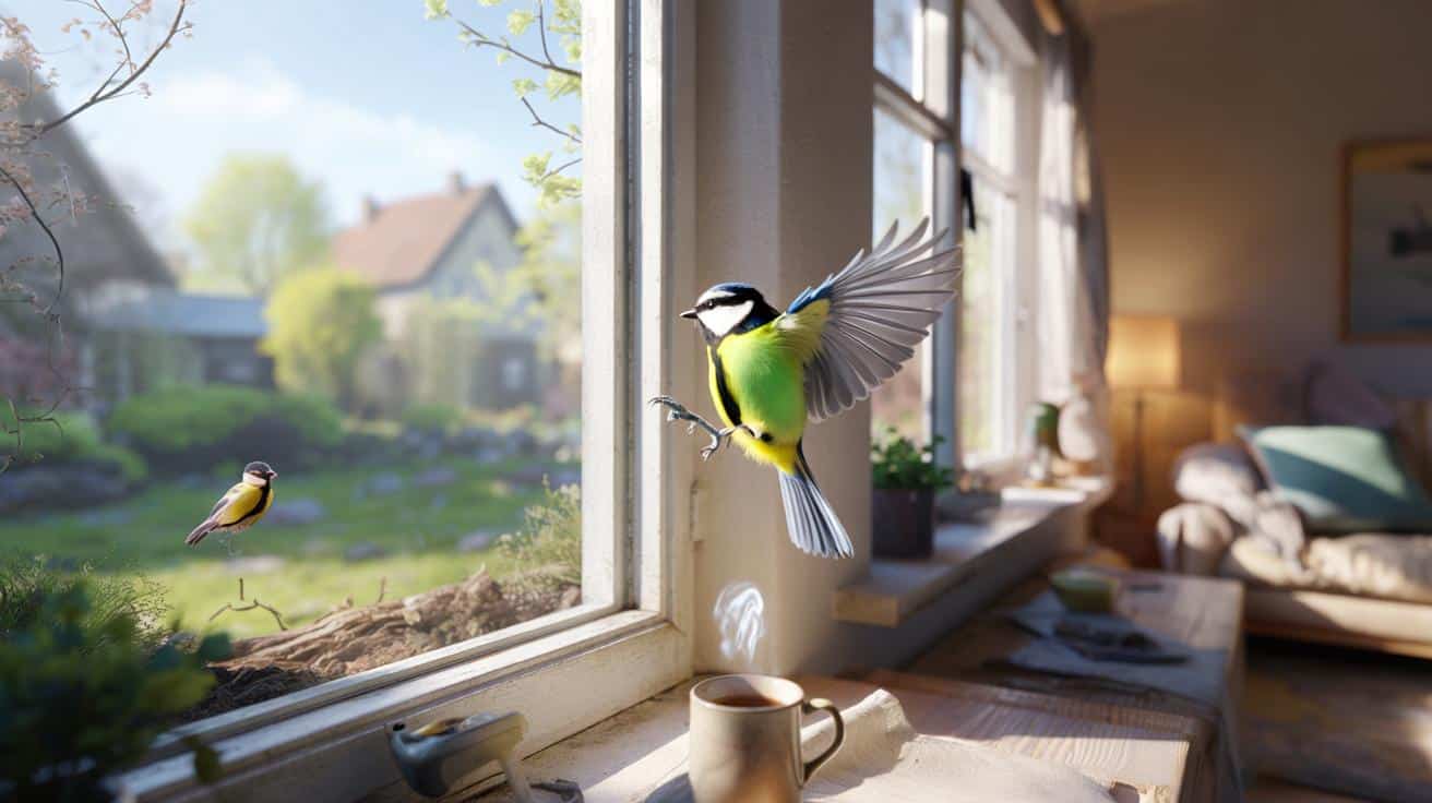 Mały gość w marcu: co oznacza sikora, która wpada do domu?