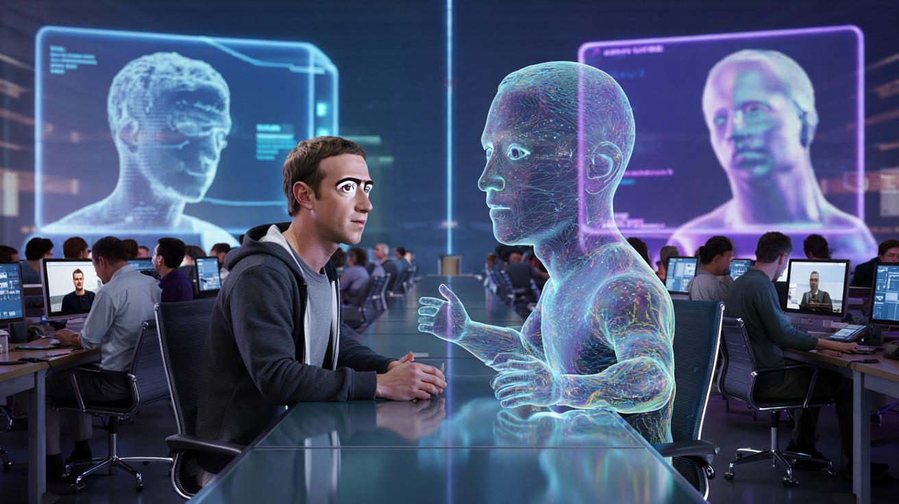 Mark Zuckerberg tworzy swój cyfrowy sobowtór. Chce zarządzać firmą przez AI