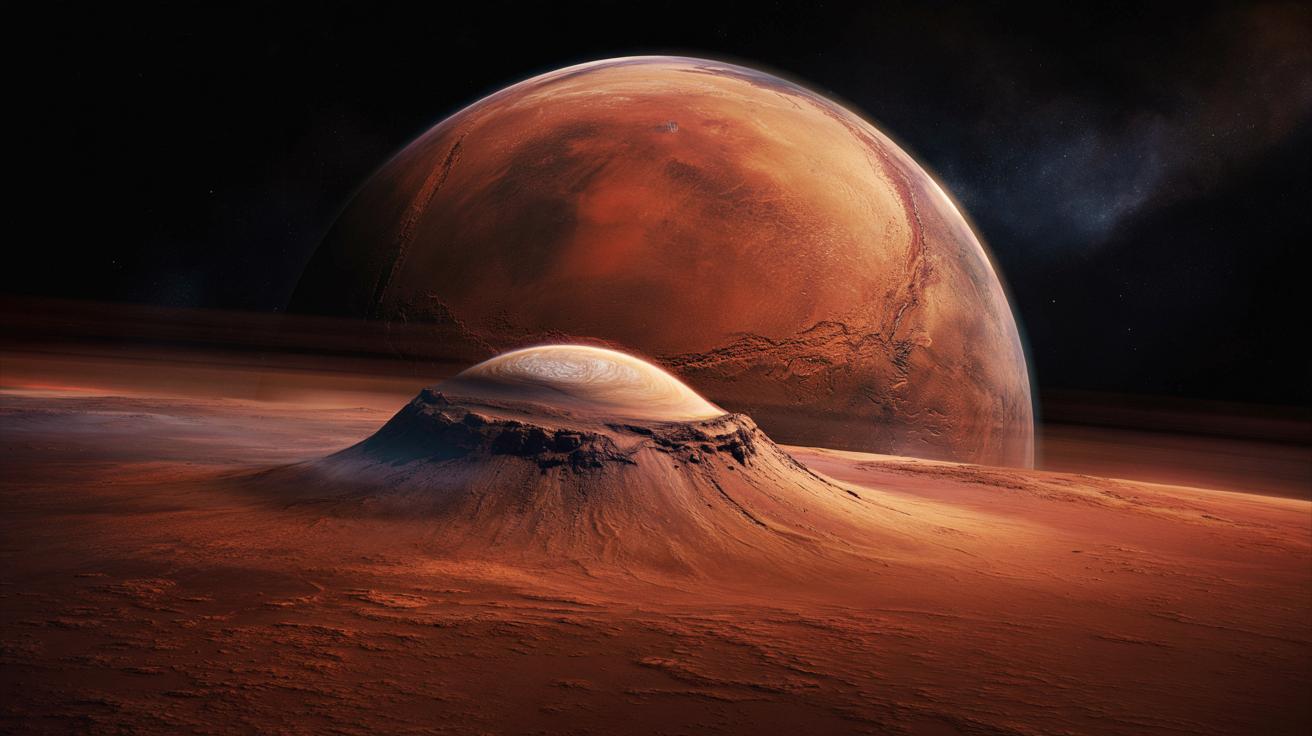 Mars przyspiesza obrót. Ukryty „bąbel” pod wulkanami zmienia całą planetę