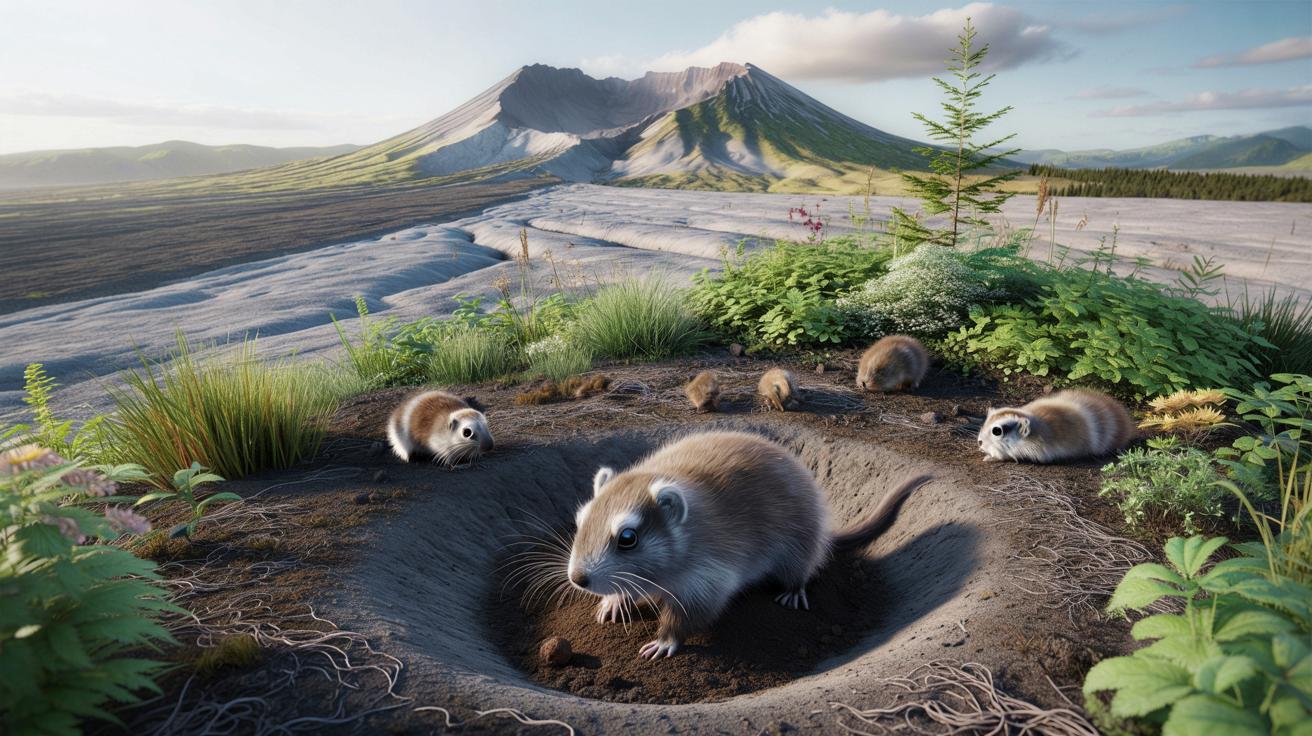 Martwe pole lawy znów żyje. Naukowcy wypuścili tam gryzonie