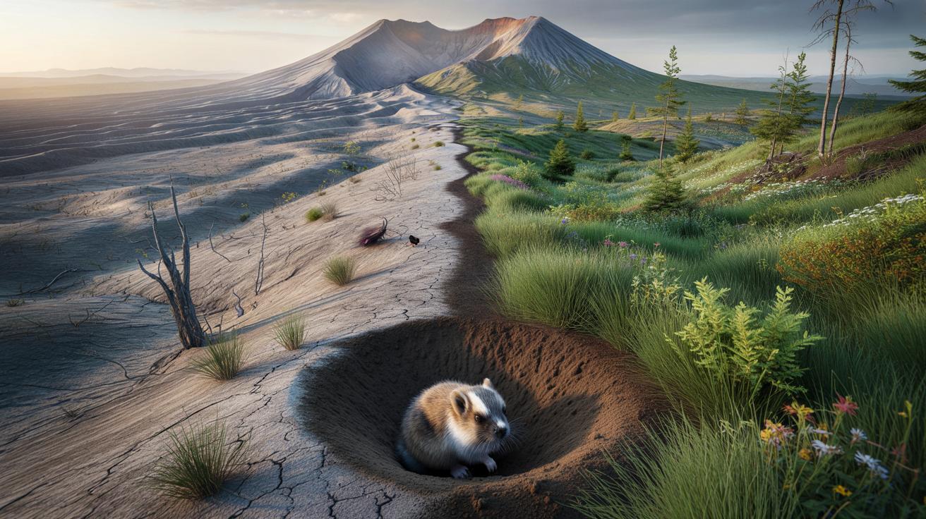 Martwe pole po erupcji wulkanu. Naukowcy wpuszczają gryzonie i nagle wyrasta 40 tys. roślin