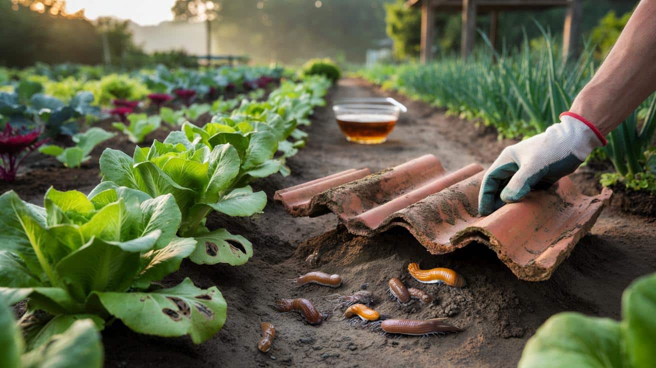 Masakra w sałacie? Zamiast piwa połóż starą dachówkę w warzywniku
