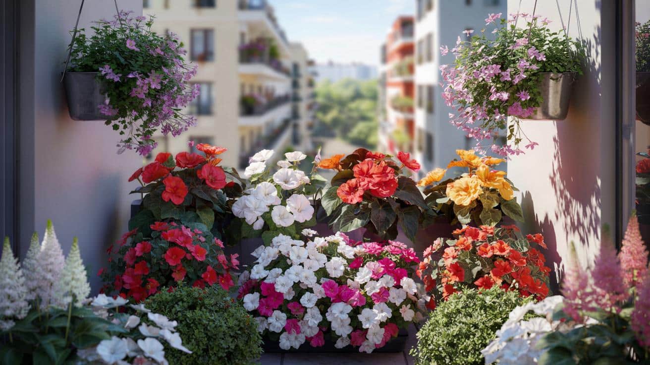 Masz balkon od północy? Te 7 kwiatów rozświetli cień całe lato