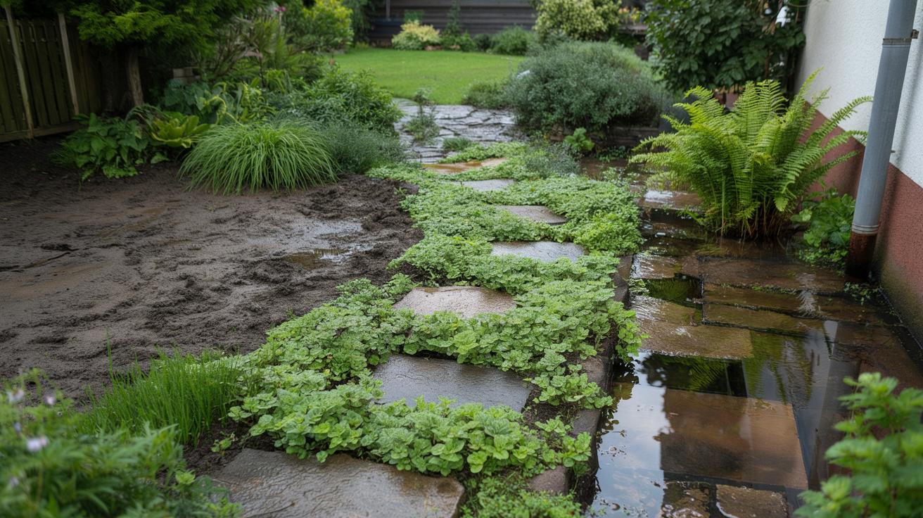 Masz błotnisty ogród? Te 11 roślin zamiast drenażu robią chodnik