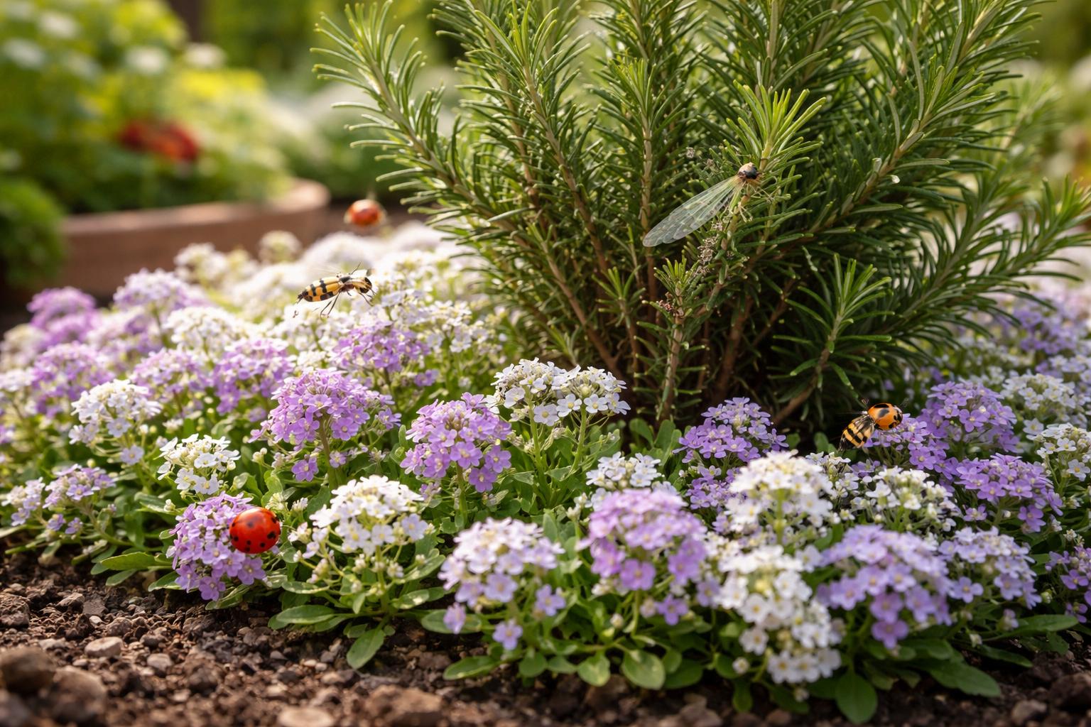 Masz dość mszyc na rozmarynie? Posadź u jego stóp tę jednoroczną