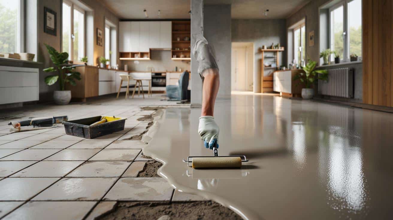 Masz dość starej podłogi z płytek? Ten trik odmieni ją bez kucia