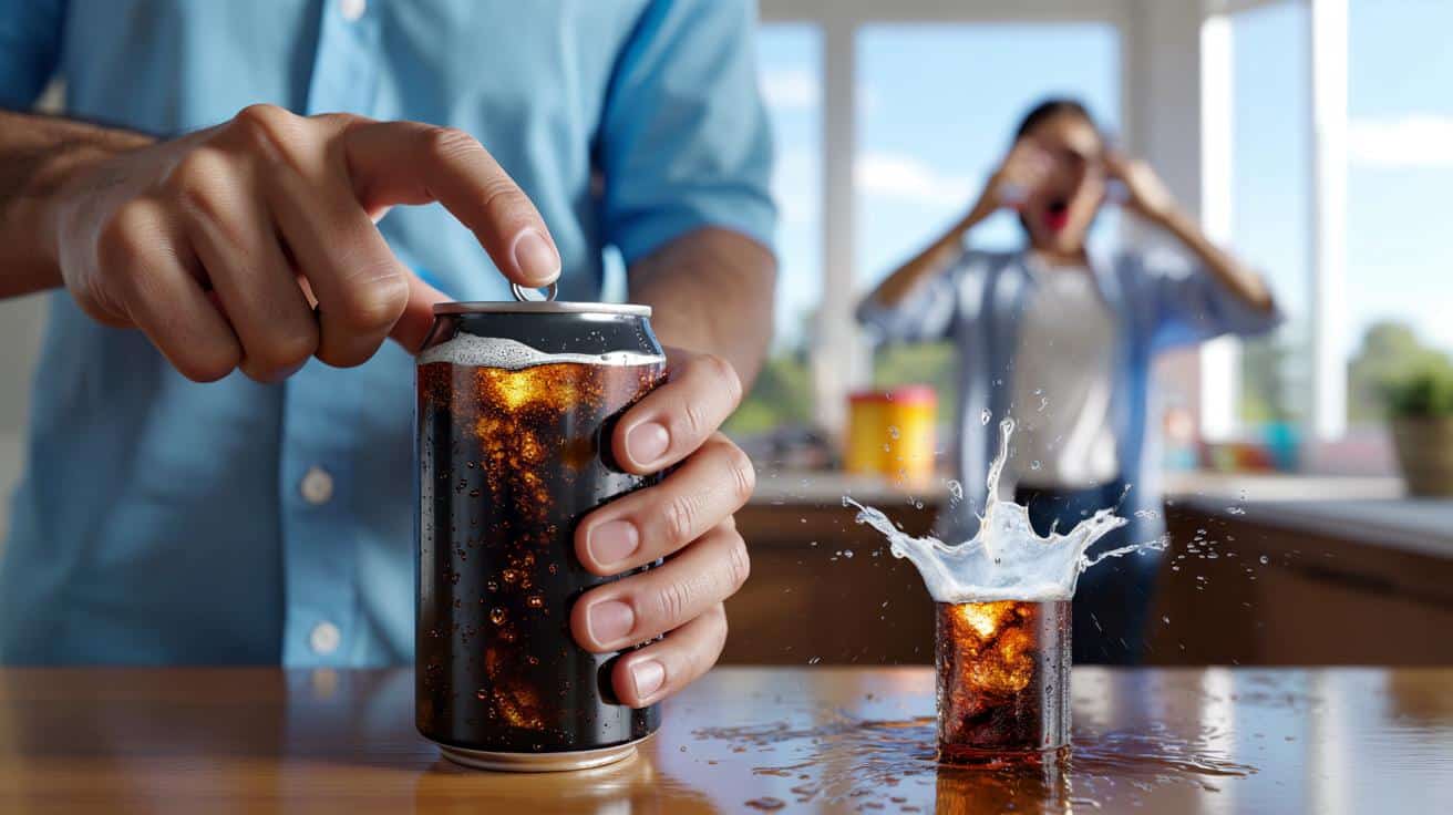 Masz dość wybuchających napojów gazowanych? Ten prosty trik ratuje ubrania