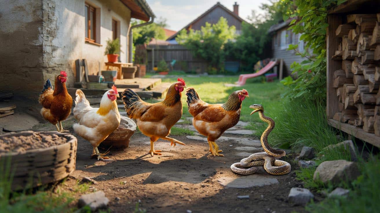 Masz dość żmij przy domu? Te rasy kur potrafią je przepędzić