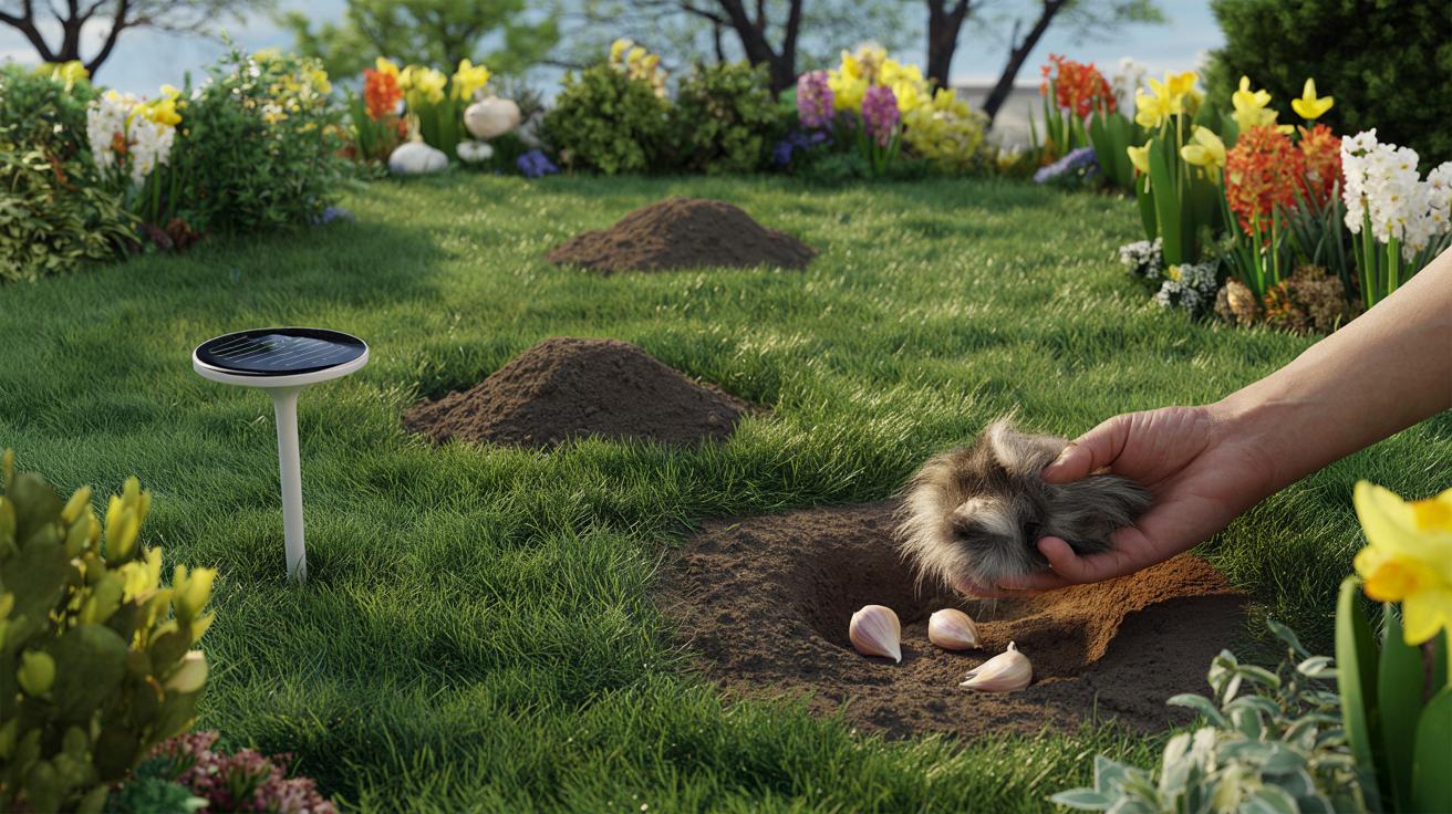 Masz kretowiska na trawniku? 3 sposoby, by kret sam się wyniósł