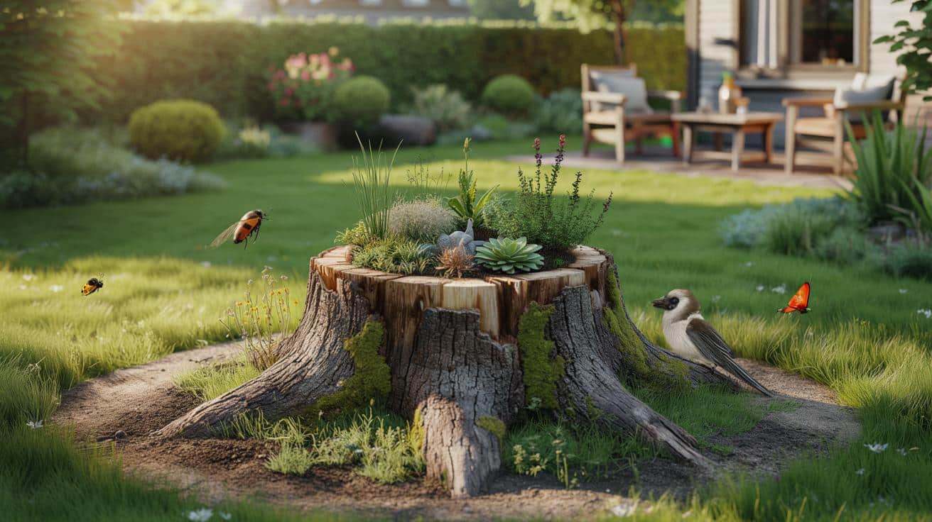 Masz pień po wycince drzewa w ogrodzie? Eksperci radzą: zostaw go w spokoju