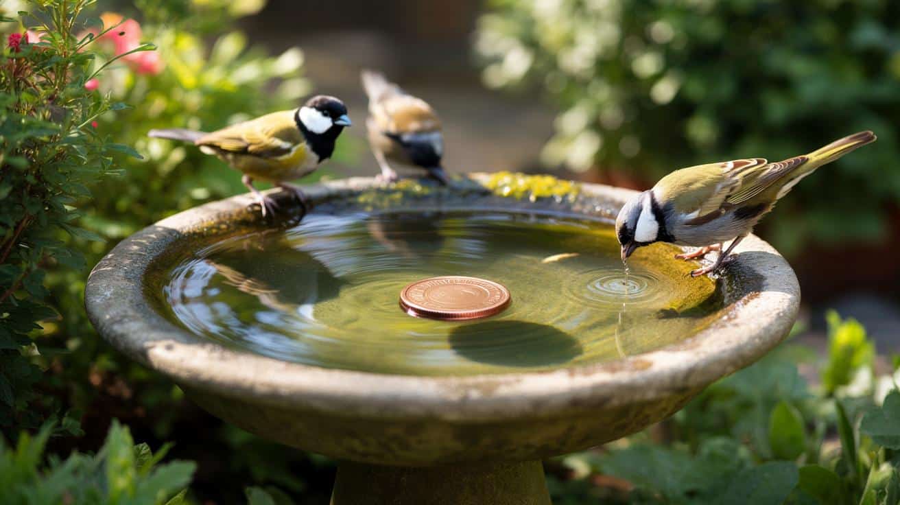Masz poidełko dla ptaków w ogrodzie? Wrzucenie grosza może zmienić wszystko