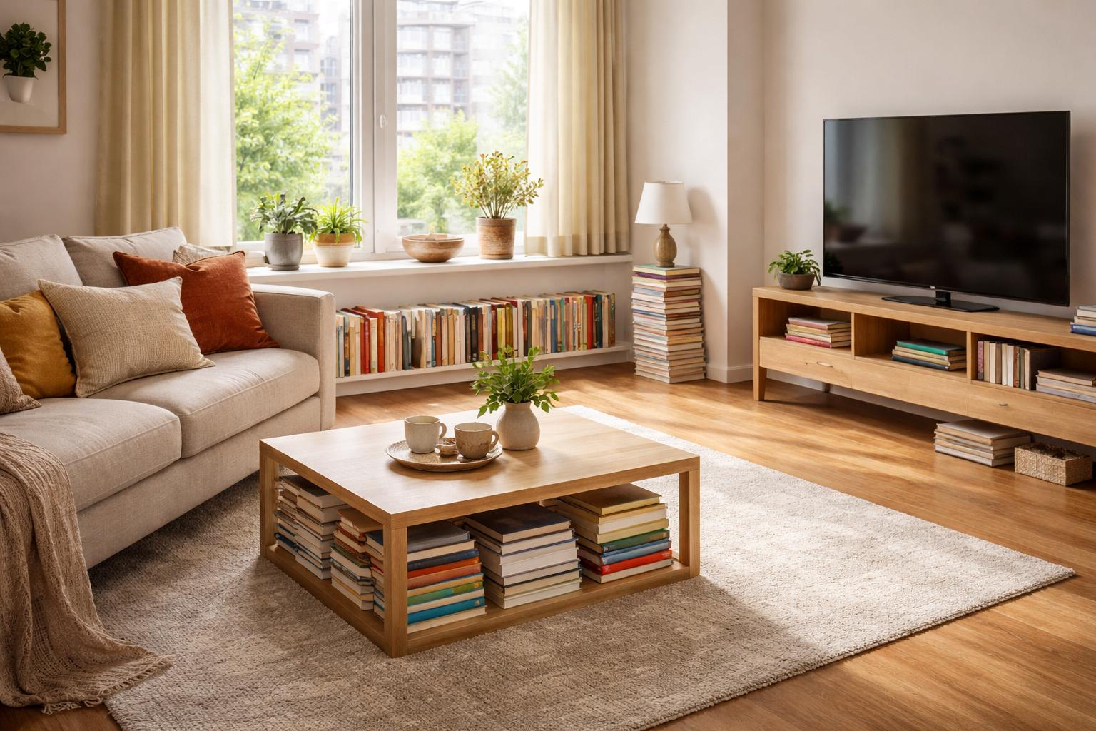 Masz za mało ścian na regał? Sprytny sposób na książki bez kupowania mebli