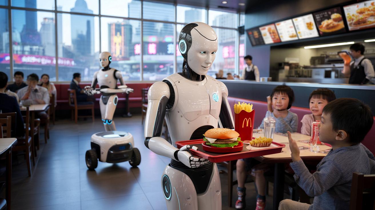 McDonald’s w Szanghaju stawia na roboty kelnerów. Czy to koniec pracy ludzi?