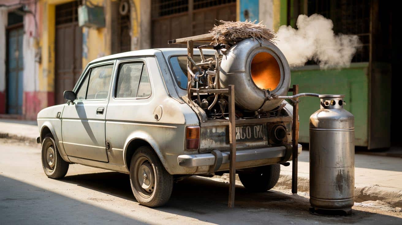 Mechanik z Kuby przerobił malucha na auto na węgiel. Tak dziś jeździ