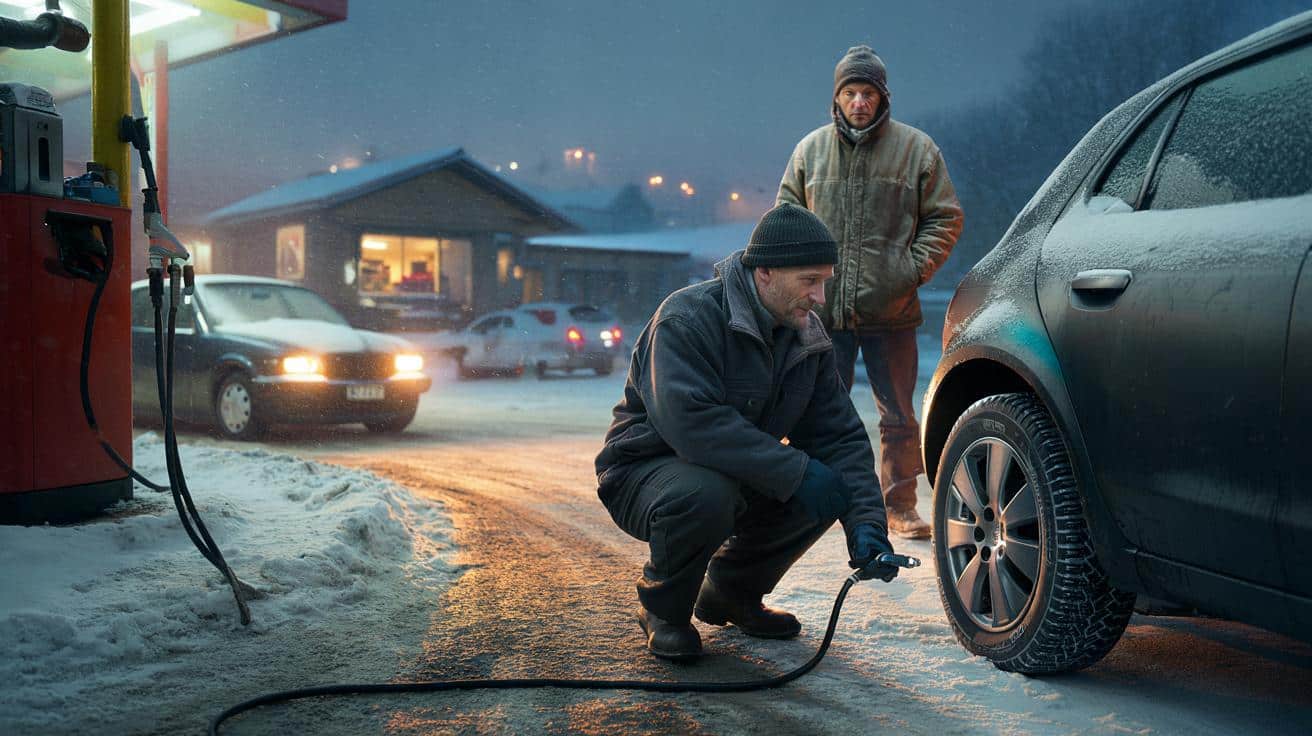 Mechanik zdradza dlaczego nie napełnia opon do końca zimą i jaka wartość jest idealna