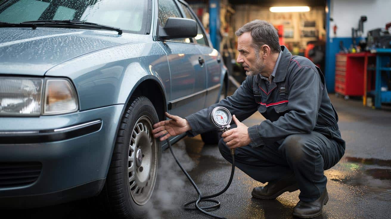 Mechanik zdradza dlaczego sprawdza ciśnienie opon zawsze gdy są zimne a nie po jeździe