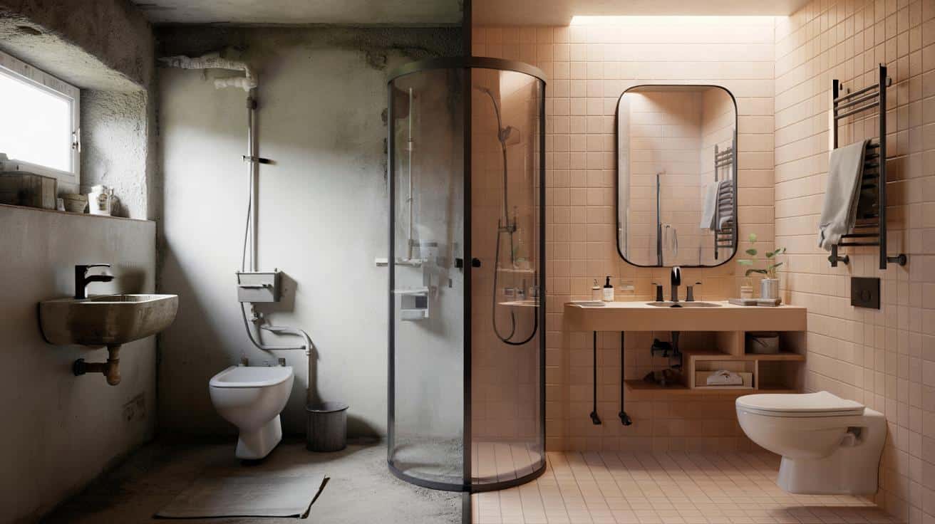 Metamorfoza mikrolazienki: z ruiny do nowoczesnego kącika spa