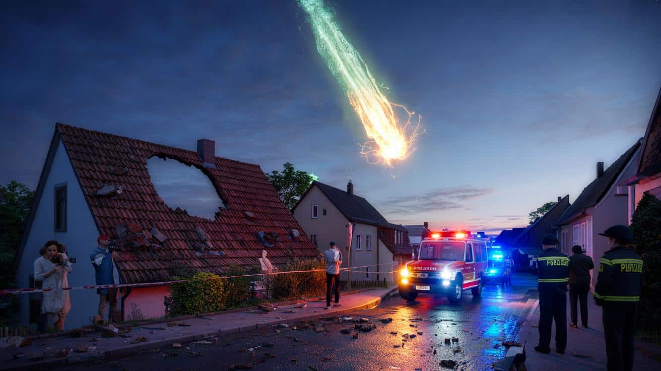 Meteor spada na dom w Niemczech. Jasny bolid widzieli też Francuzi