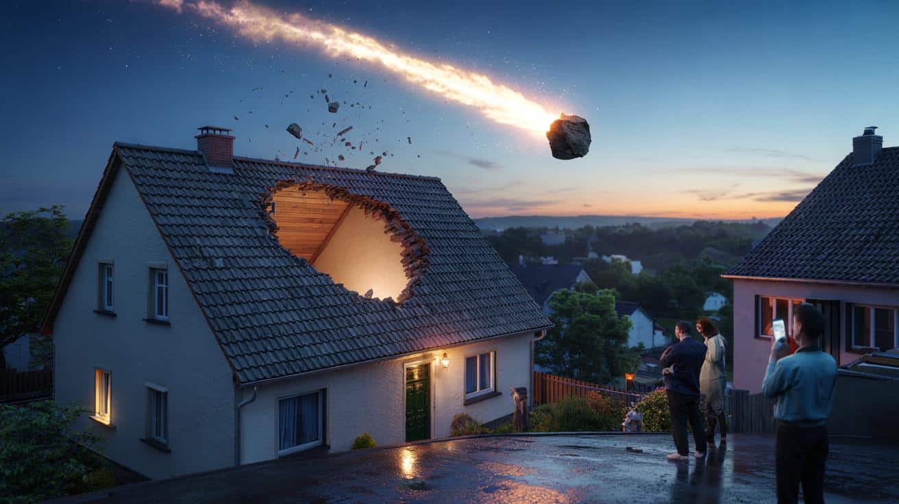 Meteoryt nad Europą przebija dach domu. Naukowcy mówią o niebywałej okazji