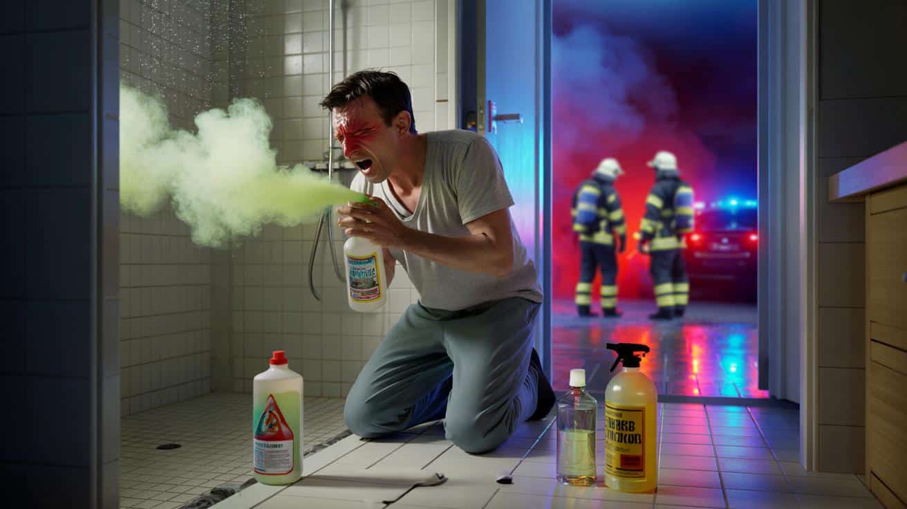 Miał tylko wysprzątać łazienkę. Po zmieszaniu środków trafił do szpitala