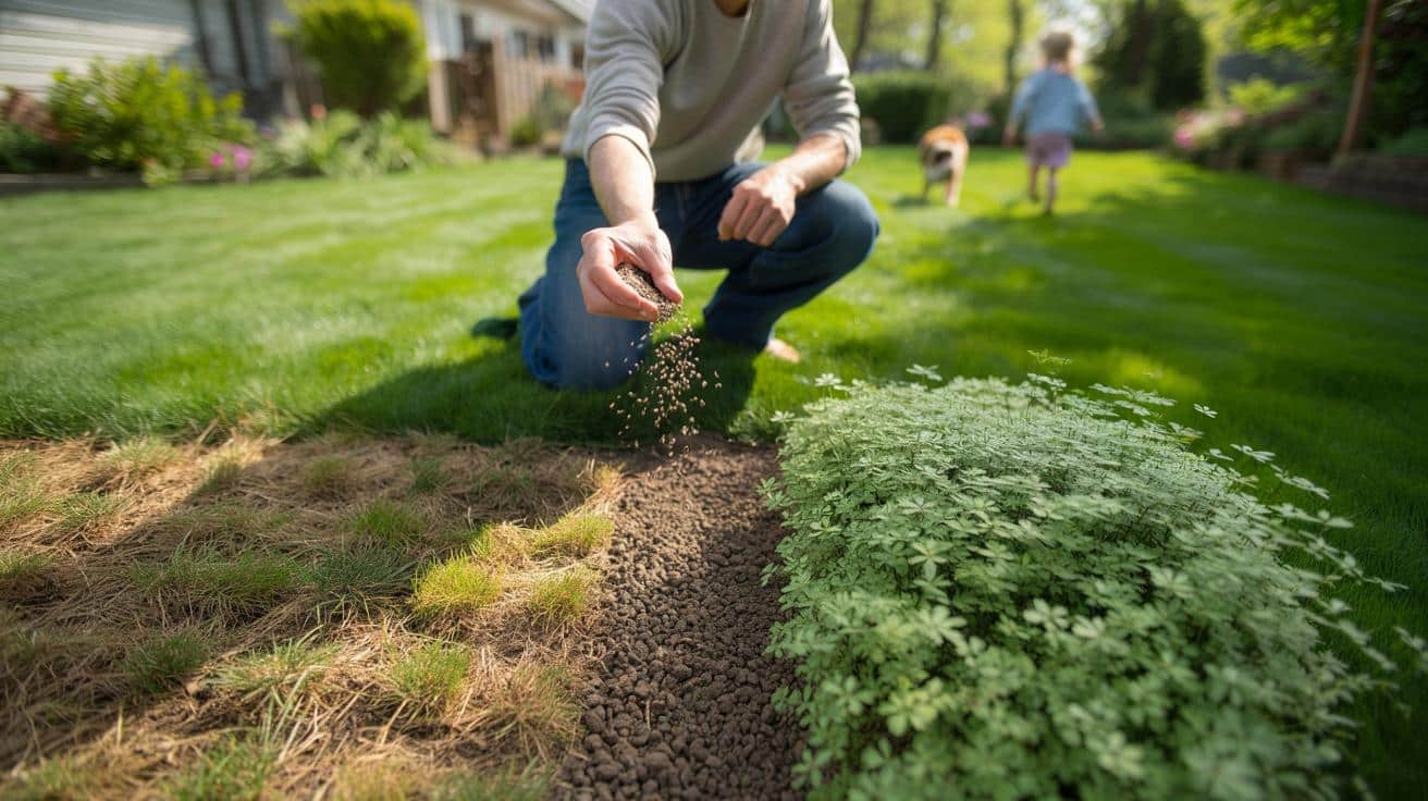 Mikrokoniczyna zamiast dosiewki trawy. Łyse placki znikną z trawnika