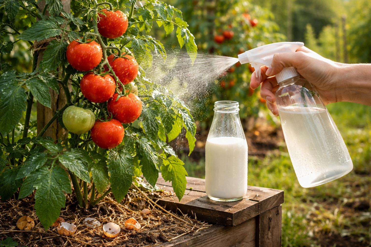 Mleko z lodówki ratuje pomidory przed zarazą i „czarną końcówką”
