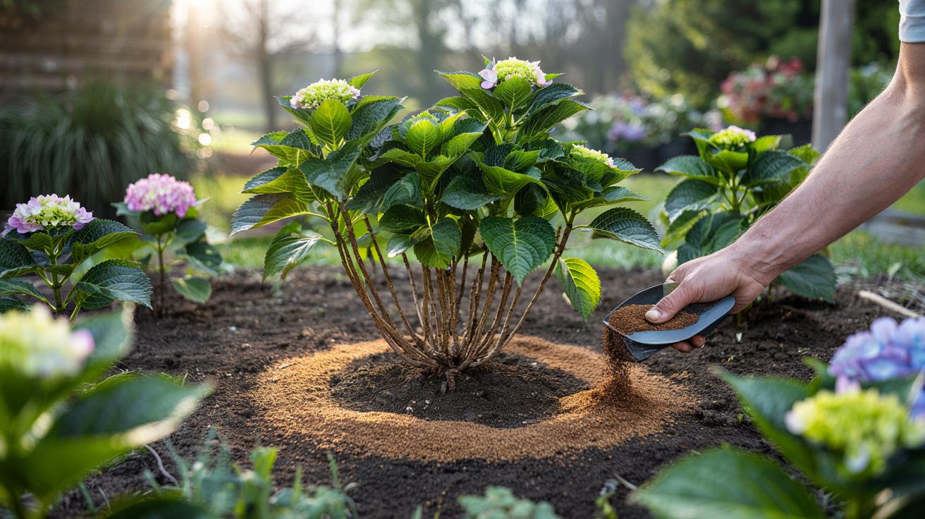 Mocniejsze hortensje dzięki jednemu naturalnemu dodatkowemu nawożeniu w marcu