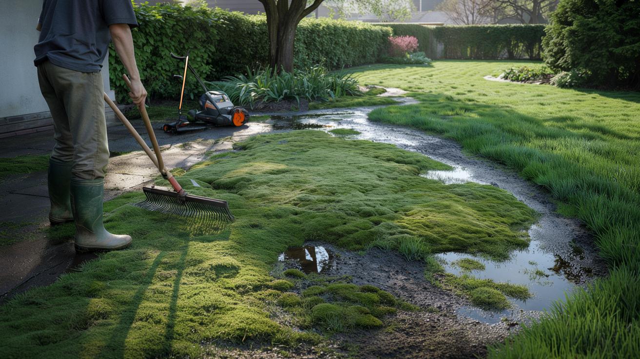 Mokra trawa po zimie pełna mchu? Jeden błąd niszczy cały trawnik