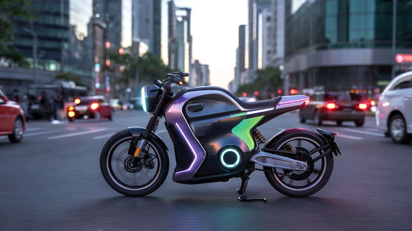 Motocykl jak z kosmosu: elektryczna maszyna sama trzyma równowagę i jeździ bez kierowcy