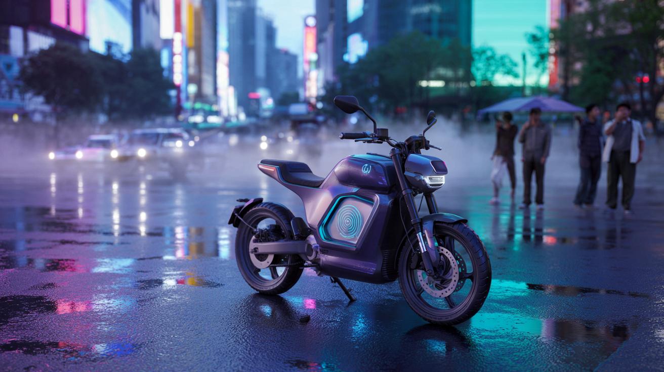 Motocykl jak z kosmosu: elektryk, który sam trzyma równowagę i jeździ bez kierowcy