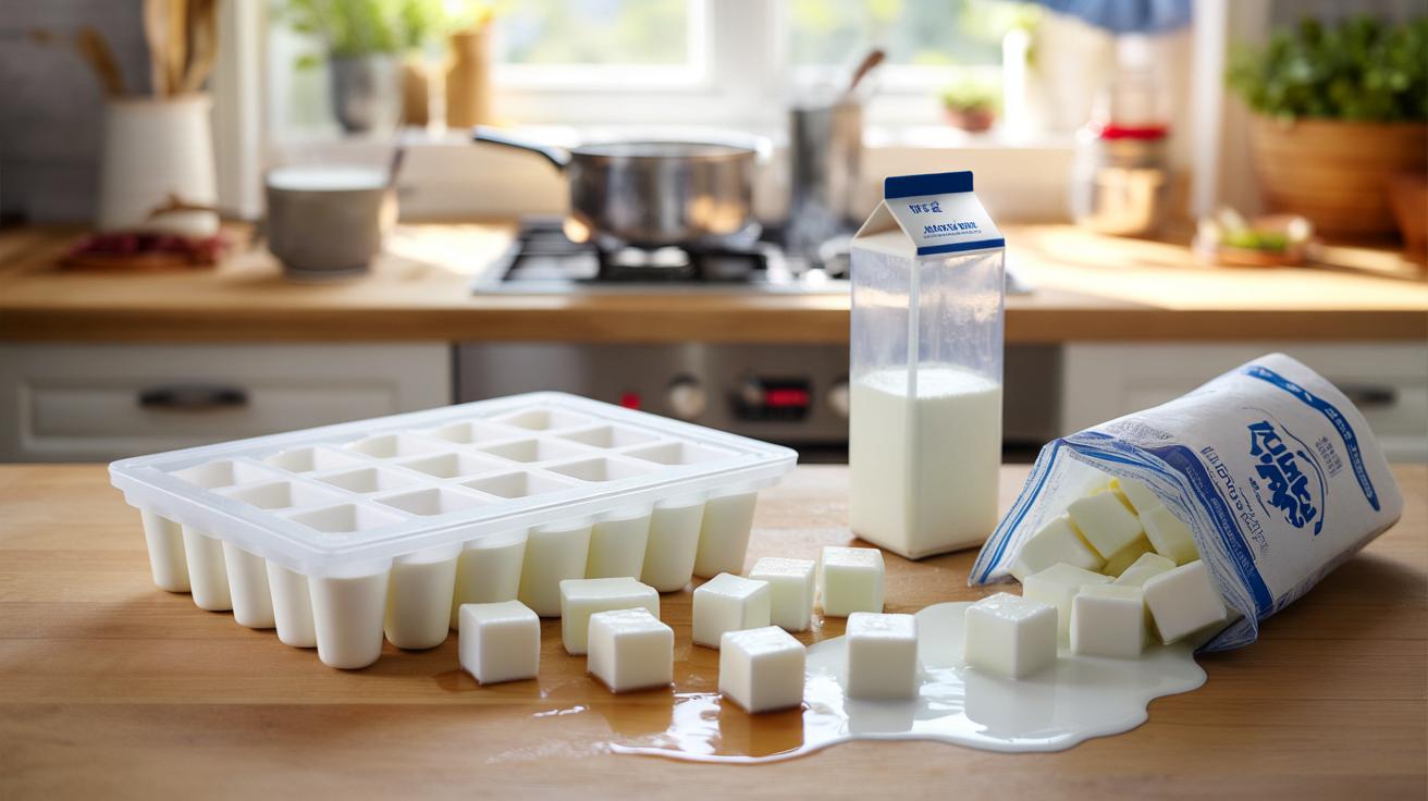 Mrożę mleko w kostkach od miesiąca. Efekt w kuchni mnie zaskoczył