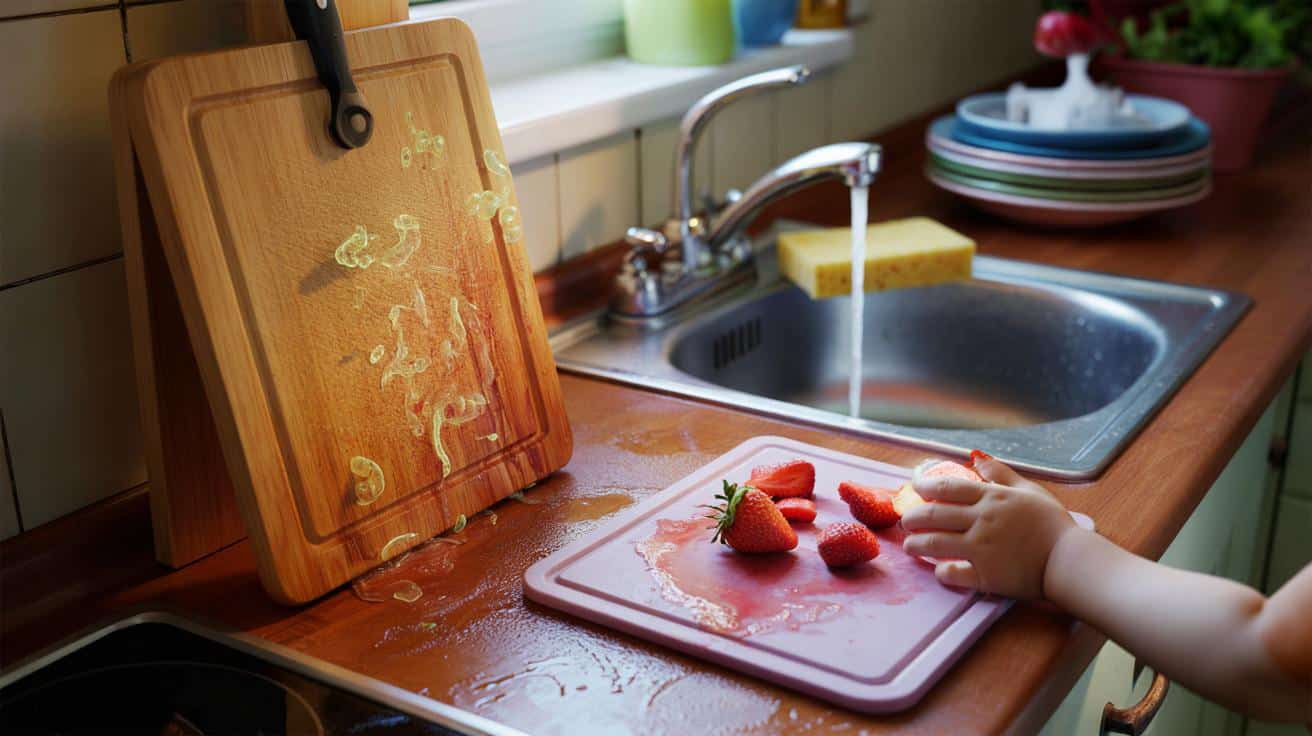 Myjesz deski do krojenia tylko wodą? Salmonella ma u ciebie dom