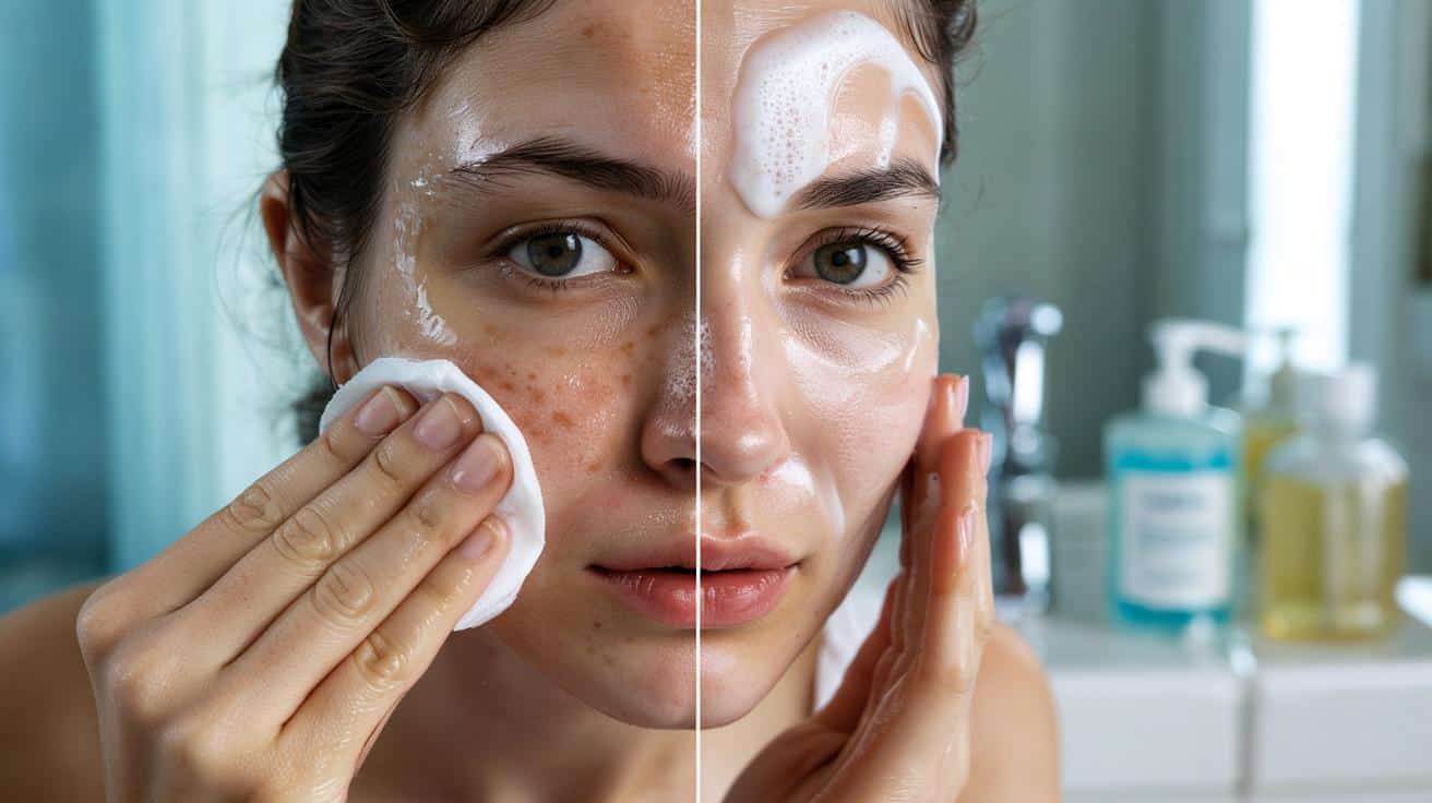 Myjesz twarz wodą micelarną i nie spłukujesz? Resztki w porach