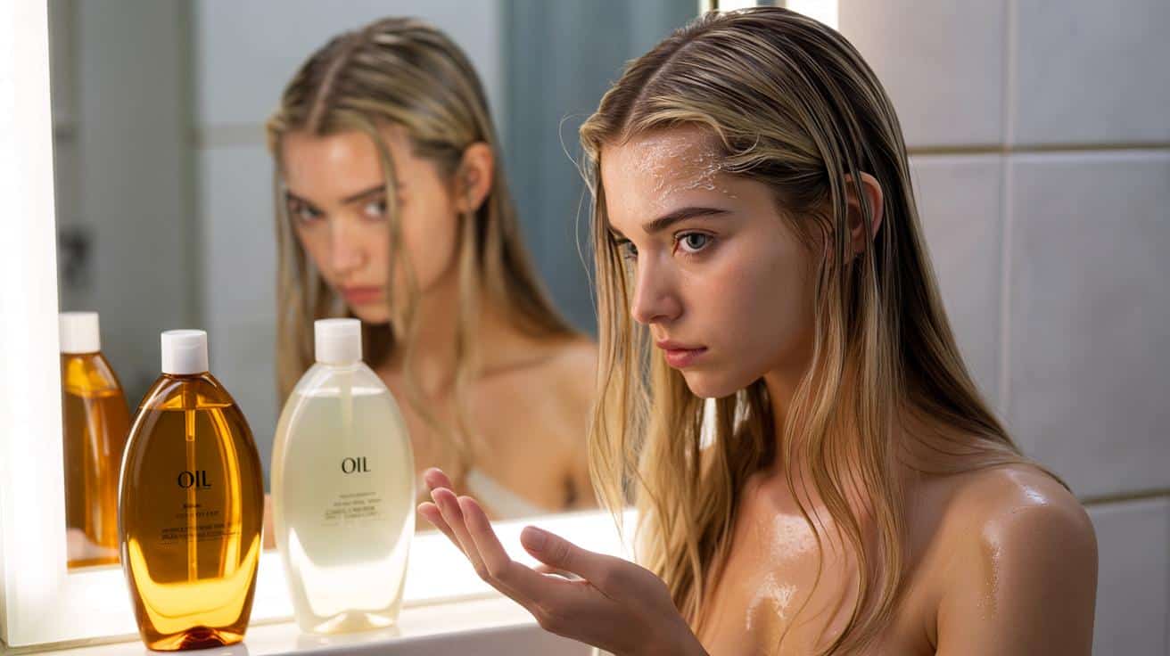 Myjesz włosy szamponem z olejkami codziennie? Skóra głowy jest przetłuszczona