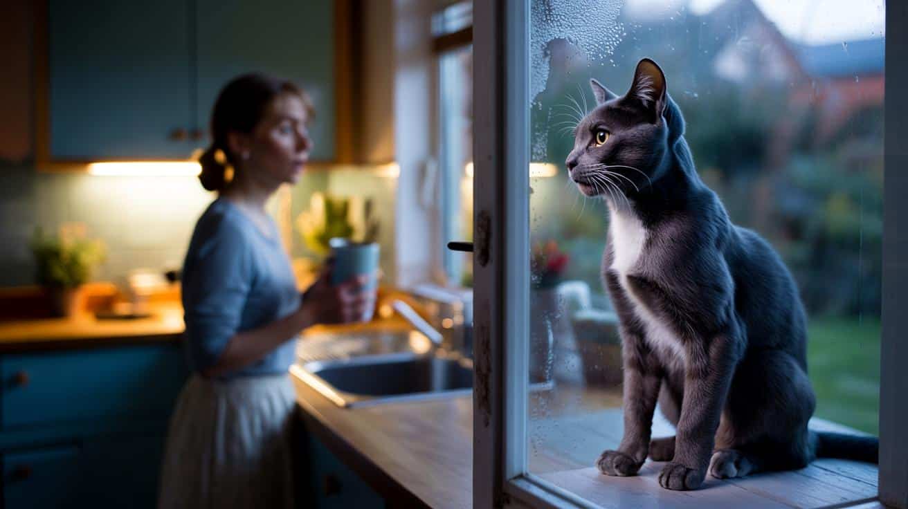 Myślała, że kot zginął siedem lat temu. Zobaczyła go za oknem kuchni