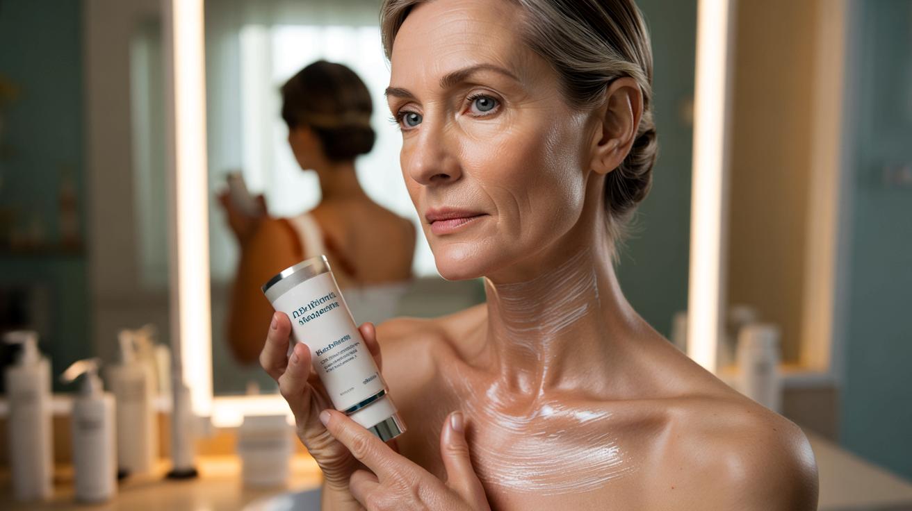 „Myśleli, że miałam lifting”. Krem z apteki robi furorę na szyję i dekolt