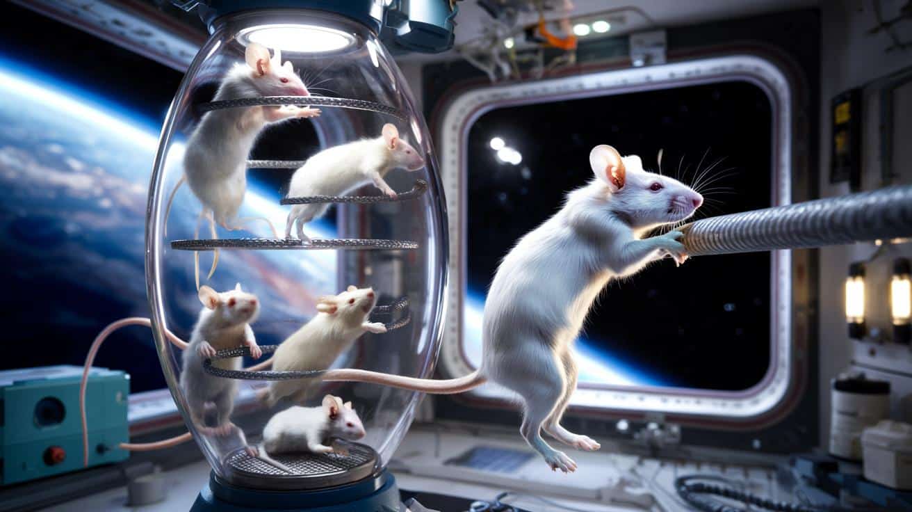 24 myszy na orbicie. Naukowcy sprawdzili, kiedy mięśnie zaczynają słabnąć