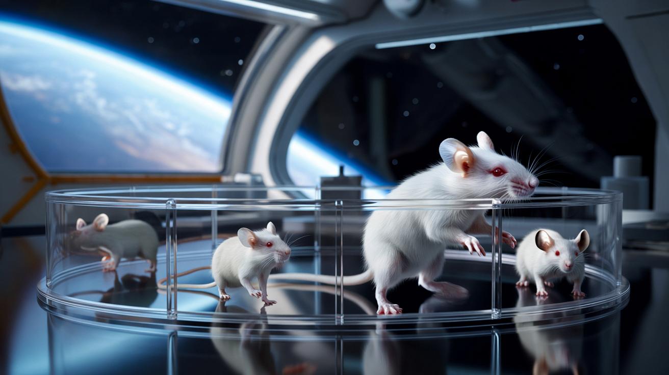 24 myszy na orbicie. Naukowcy sprawdzili, przy jakiej grawitacji mięśnie zaczynają słabnąć