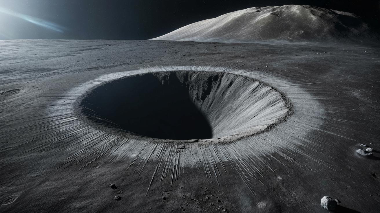 Na Księżycu właśnie powstał gigantyczny krater. Raz na 139 lat