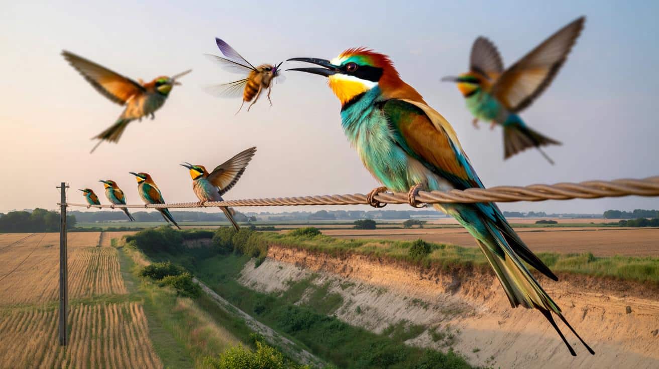 Najbarwniejszy ptak Europy podbija północ Francji. Co to oznacza?