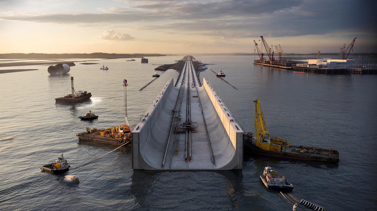 Najdłuższy zatopiony tunel na Ziemi powstaje w Europie. Tak się go buduje
