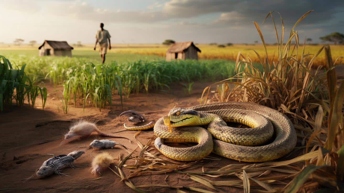 Najgroźniejszy wąż Afryki może uratować plony milionów rolników