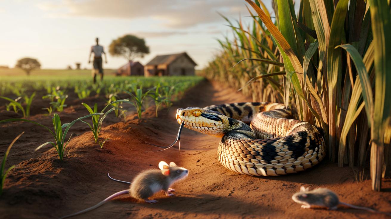 Najgroźniejszy wąż Afryki może uratować plony rolników