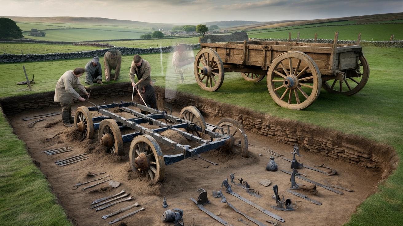 Najstarszy czterokołowy wóz w historii Wielkiej Brytanii. Sensacyjne znalezisko z epoki żelaza