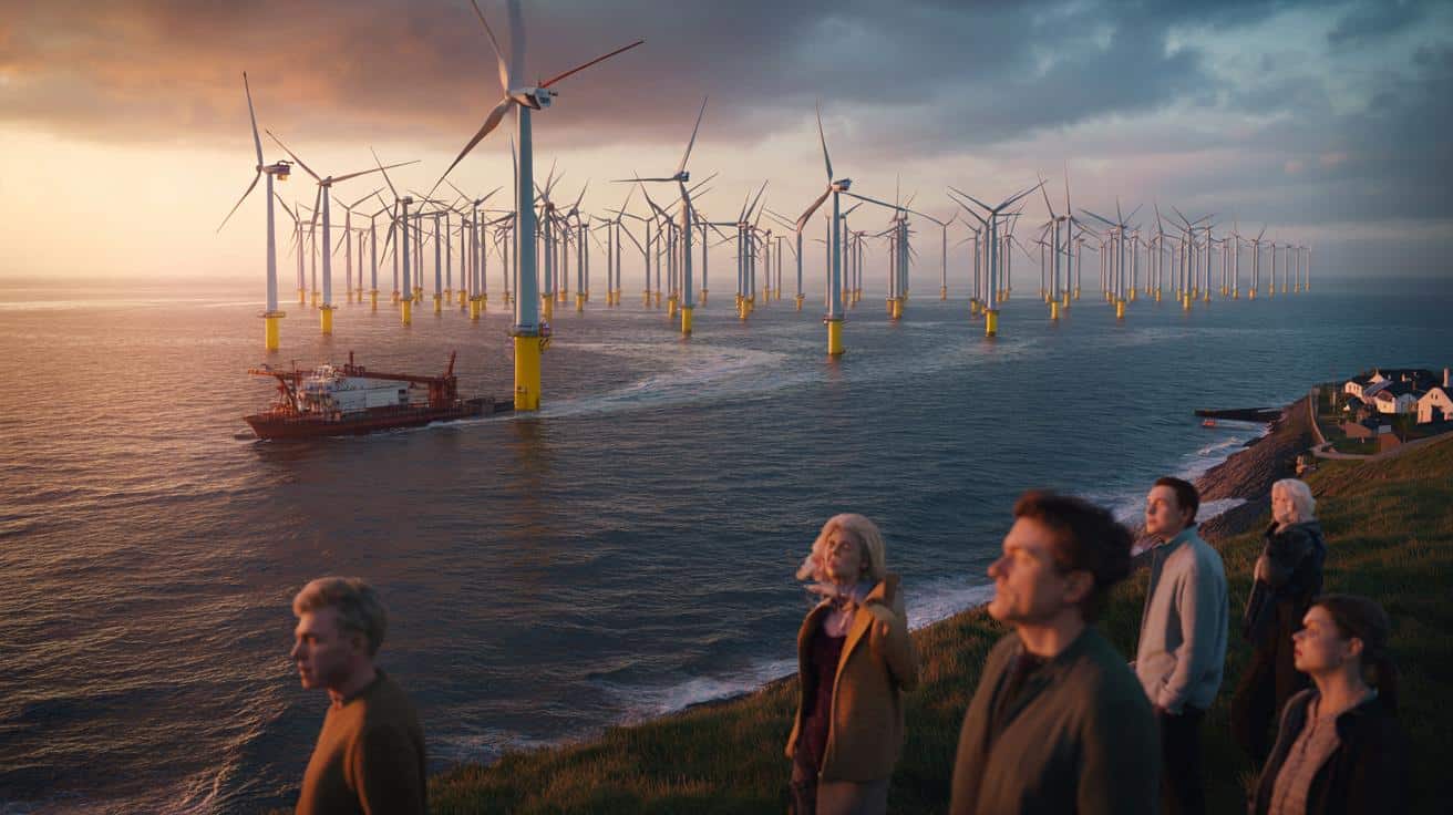 Największa farma wiatrowa na morzu budzi zachwyt i strach mieszkańców