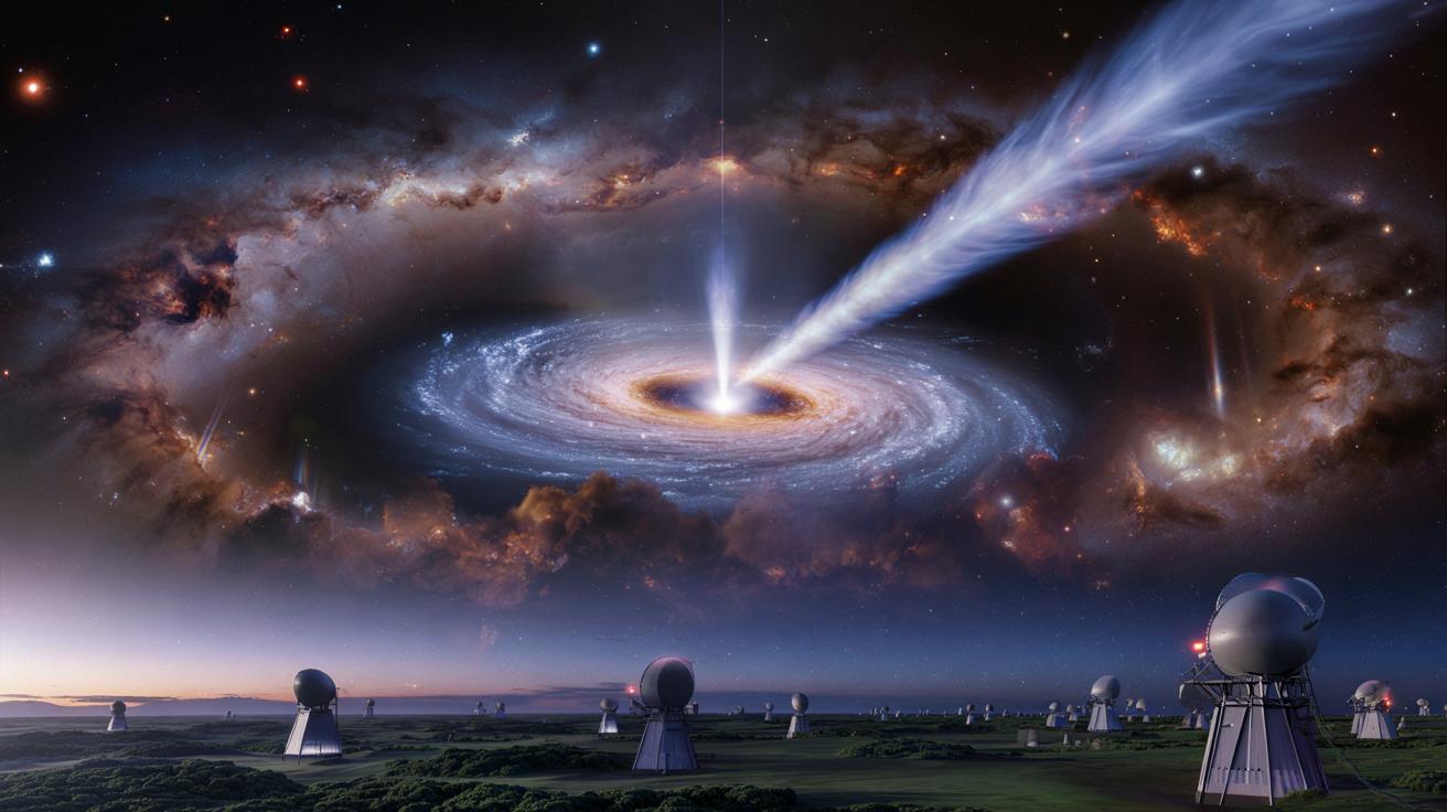 Największa mapa radiowa kosmosu odsłania sekrety gigantycznych czarnych dziur