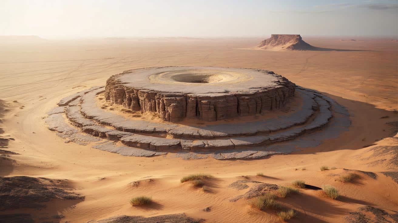 NASA wypatruje na Saharze dziwny pierścień skał. Naukowcy wciąż bez pewnej odpowiedzi